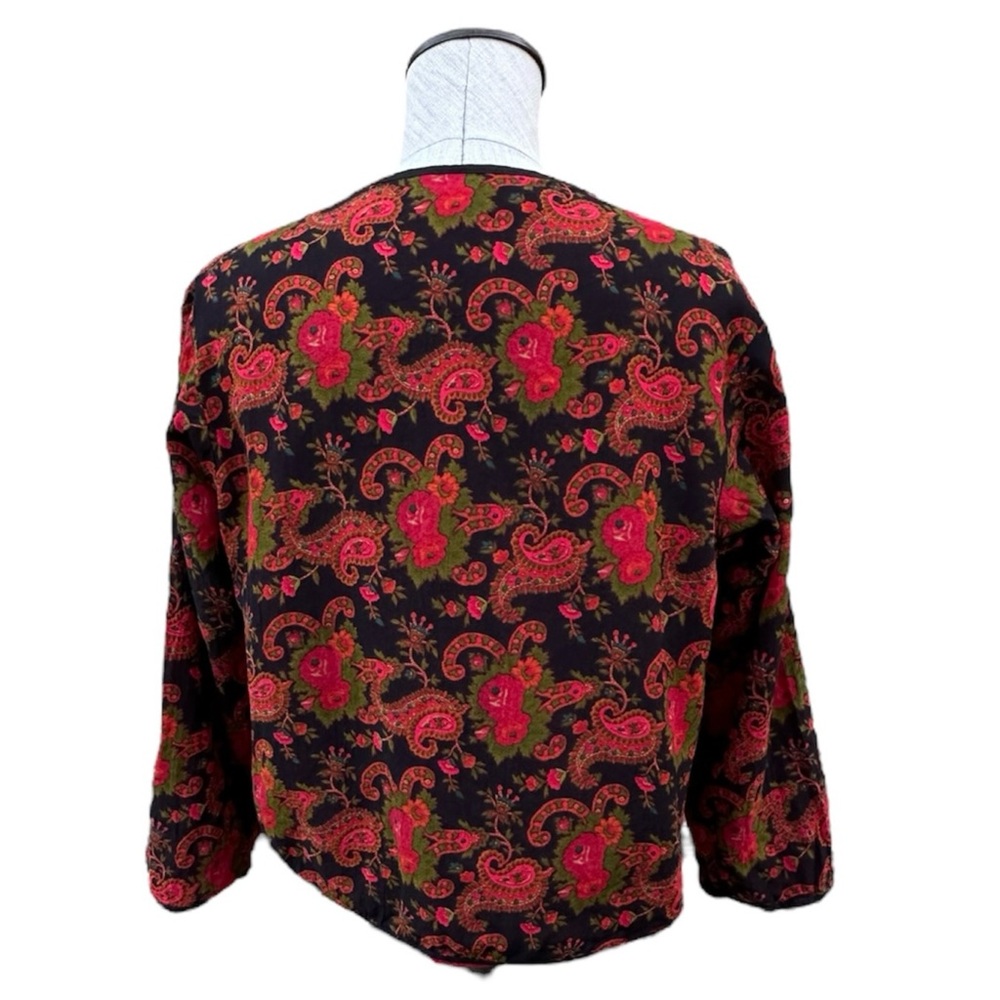 Ritu Kumar Chintz Inspired Printed Cropped Jacket Indian Contemporary Medium - Picture 3 of 6